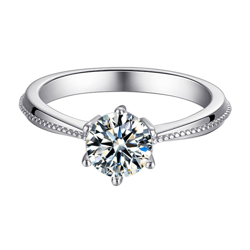 DEC Promises 1.0 CT Moissanite Ring