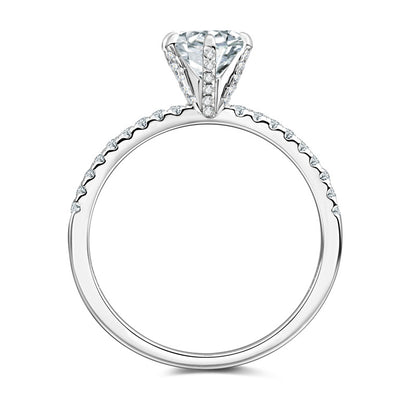 DEC Six-Prong 1.0 CT Moissanite Rings