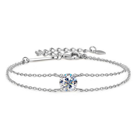 DEC Forever 4 Prong Moissanite Bracelet