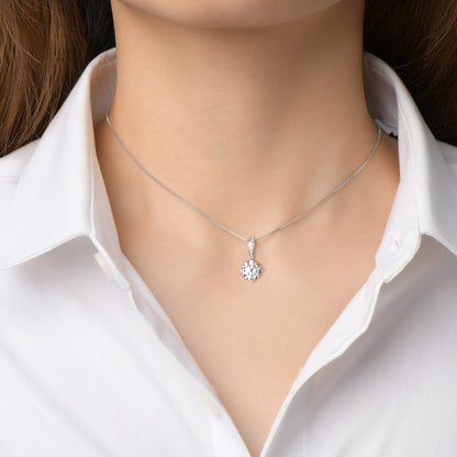 DEC Four-Prong Moissanite Necklace