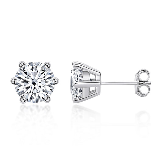 DEC Queenie-D Moissanite Earrings