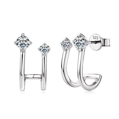 DEC Love Yourself Moissanite Diamond Earrings