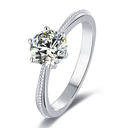 DEC Promises 1.0 CT Moissanite Ring