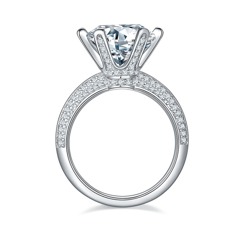 DEC Royal 5.0 CT Moissanite Ring