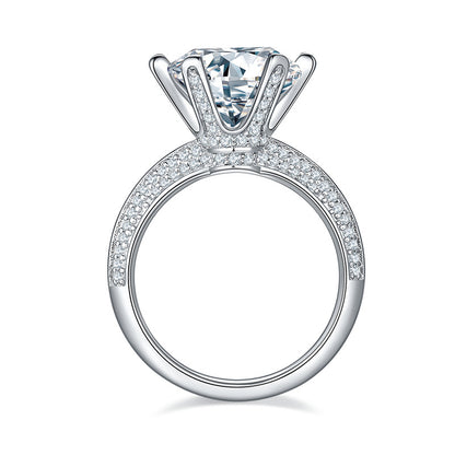 DEC Royal 5.0 CT Moissanite Ring