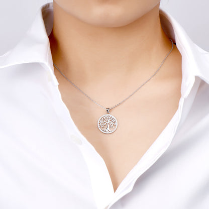 DEC World of Tree Moissanite Necklace