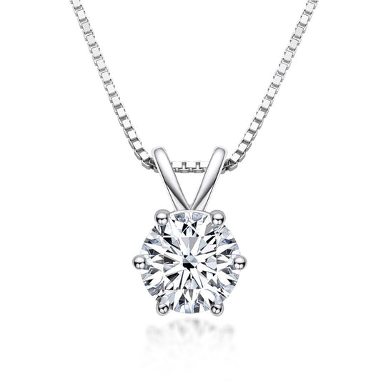 DEC Fairy Hexamond 1.0 CT Moissanite Necklace