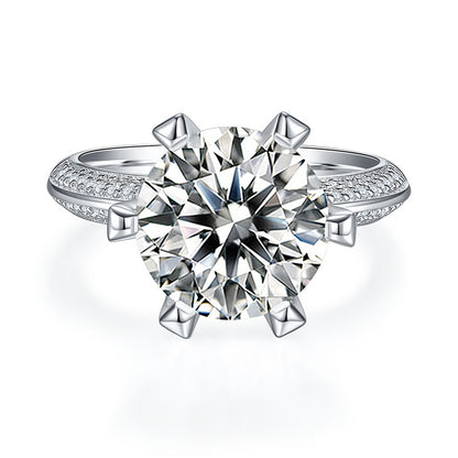 DEC Royal 5.0 CT Moissanite Ring