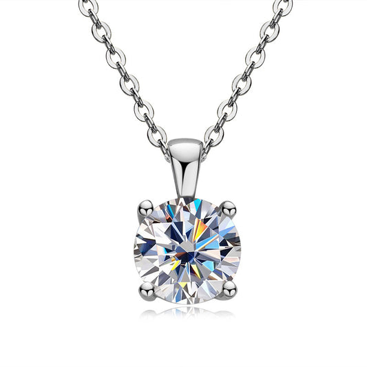 DEC Classic Four-Claw Moissanite Necklace