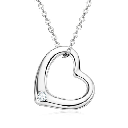 DEC Heartmond Moissanite Necklace