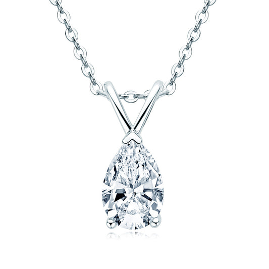 DEC Water-Drop Fairy 1.5 CT Moissanite Necklace